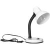 Miratic Lampada da Letto con Braccio Regolabile Attacco E27 Luce da Scrivaniacon Interruttore (lampadina non inclusa) Vari Colori (bianco)