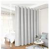 Jaxguom Divisorio Paravent Supporto Asta per Tende, Autoportante Separatore Ambienti Paravent Senza Tenda, L 70-177cm x A 122-305cm, Paravent Flessibile Regolabile Senza Forare, Schermo Privacy per Camera da