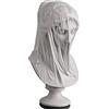 WUBIANJIE - Statua a busto di donna velata, 33 cm, mitologia greca romana, decorazione per la casa, scultura in resina Art Déco, non richiede montaggio