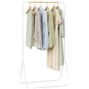 WOLTU Stand Appendiabiti da Terra, Attaccapanni Salvaspazio, Porta Abiti per Camera da Letto/Ingresso, Appendiabiti Bianco, in Metallo, 80 x 45 x 145 cm