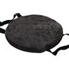 ZIBENE cuscini sgabelli 38x38 rotondi antiscivolo, cuscini sgabello tondo 38cm con fibbia per cinturino, cuscini sedie cucina con elastico sfoderabili, imbottitura in spugna ad alta densità, Velluto Nero