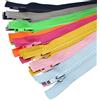 YaHoGa 10 pezzi 70 cm separare cerniere Chiusure lampo per Jacket cucire giacca plastica cerniere 10 colori misti (pezzo per ogni colore)