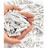 Mr. Pen - Mollette in legno naturale, 132 pezzi, 3,6 cm, mini mollette bianche per appendere quadri, piccole mollette in legno, mollette per abbigliamento, mini mollette per foto, piccole mollette per