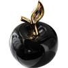 Generico Statuetta Di Mele In Ceramica, Decorazione Casa Ceramica Mela 7x7x11.5 Cm Figura Frutta Per Soggiorno, Scrivania, Libreria E, Artigianato Elegante Per Interni