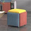 GAOXIAO Impilabile Divano Sedia Sgabello Nidificazione Ottomano, 5 in 1 Seduta Cubo Sgabello Poggiapiedi con Ruote, Sedia da Spogliatoio per Soggiorno Camera da Letto(Size:L/40cm,Color:Five Colors)