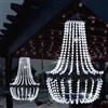 LEWIS&WAYNE Lampadario solare sospeso per esterni, 30 luci bianche fredde, lampadario con perline in acrilico, con ganci a S, lanterna moderna per giardino, cortile, patio, gazebo, decorazioni, 71 cm di altezza
