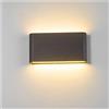 ZLCO Plug-in Applique da parete, applique da parete a LED IP65 Lampada da recinzione da giardino impermeabile per esterni 6W Alluminio moderna per interni per soggiorno Camera da letto decorativa ( Colore
