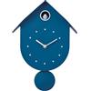 I-TOTAL® - Orologio a Cucù Colorato da Parete con Uccellino - Design Moderno, Orologio Decorativo per Casa, Cucina e Cameretta (BLU OCEANO)