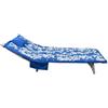 Seamar Telo Lettino in Microfibra Con Tasche e Cuscino Gonfiabile 80x190cm Telo Mare Copri Lettino (Coralli Blu)