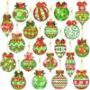 EFNHJF5 20 ciondoli a forma di pallina di Natale, per bambini, decorazione natalizia e regalo