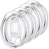 BAKDIK Coperchi per bicchieri da vino da 350 ml, confezione da 4 coperchi di ricambio, diametro interno 7,4 cm, a prova di perdite, per tazze da caffè e tazze da viaggio in acciaio inox, accessori per tazze