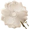 fanquare Tovagliette Rotonde 39 cm Oro Set di 6 in Vinile con Stampa Metallo e Fiore di Loto, Decorazioni per Tavola da Pranzo, Feste, Matrimoni e Centrotavola
