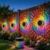 GHRATSA Decorazioni Giardino Mandala, Lanterna Solare da Esterno, Luci Esterno Energia Solare, Luci Solari da Balcone, IP65 Impermeabile, per Cortile, Giardino, Terrazza (1 PC)
