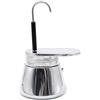 HavenlyCove Caffettiera in acciaio inox da 50 ml, con beccuccio singolo, per uso domestico, cucina o ufficio, colatore compatto color argento, facile da usare e pulire