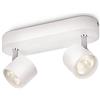 Philips LED Star, Lampadario a Faretti, 2 Punti Luce, Orientabile, LED Integrato, 2x5W, Bianco