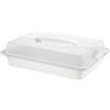 Rotho Cool & Fresh Maggiordomo per Feste con Raffreddamento, Cappuccio e Maniglia per il Trasporto, Plastica (PP) senza BPA, Trasparente/Bianco, 43.5 x 29.5 x 11.0 cm