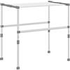 vidaXL Stendibiancheria 83x(50-55) x(40-85) cm in Alluminio, stendino, stendino per Interni, stendino allungabile, stenditoio, stendipanni Estensibile