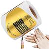Duqulle Forme per unghie acriliche | Forme per ricostruzione unghie a forma di ferro di cavallo con numeri contrassegnati | Nastro per unghie per uso professionale, modellatore per unghie per nail art Duqulle