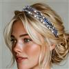 IYOU scintillante cristallo fascia blu navy copricapo Accessori per capelli matrimonio per le donne