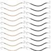 Sorcristy 20 ganci elastici per capelli spessi e ricci, lunghi, avvolgenti, per acconciature, coda di cavallo, da donna (nero e albicocca)