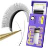SEEDEW Y2D - Estensione per ciglia a forma di Y, Y2D, 0,10 mm, curl MIX 8-15 mm, 12 file/vassoio, Y Form YY 2D per Lash Tech, artista, salone di bellezza (Y2D nero-0,10-C-MIX8-15 mm), tipo: Y2D