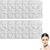 XIJEQOW 160 Pezzi Cerotti Lifting Viso (10 Set), Face Tape Viso Lifting Invisibile e Impermeabile, Nastro Kinesiologico Viso per Rughe e Doppio Mento, Effetto V-Shape Istantaneo per Viso e Collo