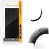 NAGARAKU Ellisse Piatte Ciglia Finte Professionali Doppie Punte Divisa Curvatura Stabile Naturali Individuale Piatte Divise Ellipse Flat One by One Volume Lash Nero Opaco 16 File (0.20 D 11mm）