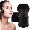 Generico Pennello per Cipria Viso,Pennello Ritraibile per Cipria Compatta - Multifunzionale Strumento per Trucco Fondotinta e Blush con Applicatore per Donna