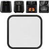 POFIBO Paraspruzzi per Cosori 5,5-6,2 L & Philips Airfryer serie 3000/5000 (HD9270/90 & HD9285/90) - Protezione efficace per spirale riscaldante, facile da pulire, accessori per airfryer durevoli