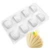 mostsom Stampi in silicone 3D a forma di conchiglia antiaderente per uso alimentare a forma di conchiglia per cioccolato, caramelle, gelatina, stampi per caramelle e cupcake (C, 28,7 x 16,8 x 2,5 cm)