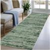 BORKOY Tappeto Runner Lungo Per Corridoio 50x300cm Verde Antiscivolo Lavabile Passatoia Cucina Tappeti Moderno Soggiorno Salotto Camera Da Letto Scendiletto Lavanderia Ingresso Interno Pelo Corto