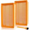 Leavans 2 pezzi Filtro Piatto Plissettato per Bosch GAS 35 L AFC/GAS 35 L SFC+/GAS 35 M AFC/GAS 55 M AFC Aspirapolvere a Secco e a Umido, Ricambio 2 607 432 034, 2607432033, Riutilizzabile e Lavabile