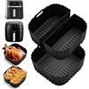 POFIBO Accessori per friggitrice 3 in 1 per Russell Hobbs XXL 8 L 8,3 L/Philips 2000 Serie 6,2 L (NA230/00), stampo in silicone per friggitrice ad aria calda riutilizzabile in silicone invece di carta da