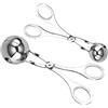 Syglawnd Cucchiaio per polpette, Cucchiaio per polpette rotondo in acciaio inossidabile per Utensili da cucina per frutta, torta, gelato 2 pezzi