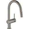Grohe Minta rubinetto da cucina, estraibile, orientabile, 32321AL2, Minta hard graphite spazzolato [Rubinetteria da Cucina > Rubinetti da Cucina]