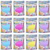CRAZE Fluffy Mellow - Confezione da 12 sottili, morbidi e facili da allungare, giocattolo antistress in sacchetto da 25 g, per bambini, in 4 colori assortiti