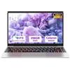 bvate PC Portatile 14 Pollici Laptop Win 11 256 GB ROM Celeron N4020 2.4G+5G WiFi upto 2.8 GHz Supporta l'espansione SSD 1TB 4.2 USB HDMI Tastiera Italiana Membrana Mouse Senza Fili-Argento-2