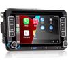 HLLECARMO Autoradio per Golf 5/Golf 6, Schermo Touch da 7 Pollici con Wireless CarPlay & Android Auto, Plug and Play, Bluetooth/AM/FM/SWC/DSP/Mirror Link per VW T5, Polo 5, Passat, Skoda, Jetta, Toura