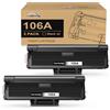 colorfly 106A W1106A toner Con Chip compatibile per HP 106A per Laser 107w 107a 107r per MFP 137fnw 137fwg 135a 135r 135w 135wg (Nero, 2-Pack)