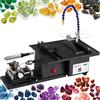 Generic Lucidatrice per gioielli - Sega da tavolo da 850 W, tornio da banco e attrezzature per rettifica, profondità di taglio 45 mm, taglio angolare 0-90°, albero flessibile con accessori