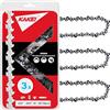 KAKEI Catena per motosega da 50,8 cm, passo 0,63 cm, 81 maglie, 26RS 81, adatta a Stihl (PRE 2023 calibro .63) MS291, MS271 Farm Boss, MS261-36390050081, V81 (2023) 3 catene)