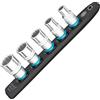 HAZET Smart-Rail 900Z-SR/5 sottopunta magnetica con 5 bussole, attacco: quadrato 12,5 mm (1/2 pollice), uscita: doppio esagono esterno guida in plastica per chiavi a bussola