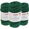 Stafil My Macramè 2 mm - Set 3 Gomitoli da 100 g (90 m) - Cordino Macramè in Cotone Riciclato per Borse, Decorazioni, Arazzi, Portachiavi e Crochet - Colore Verde Scuro