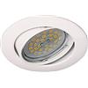 Wonderlamp W-E000016 Basic Basic- Faretto da incasso rotondo, Portalampade incluso: GU10, diametro di 8,5 x 1,5 cm, colore bianco