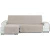 ECOMMERC3 | Copridivano elasticizzato per chaise longue normale sinistra - Copridivano Chaiselong Lino con elastici regolabili, compatibile con divani ad angolo sinistro o destro
