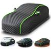 Generico Telo Antigrandine Imbottito, per Fiat 500/500C/500e/Abarth 500/595 2010-2015, Telo per Auto Esterno Impermeabile, Quattro Stagioni Antipolvere e Traspirante, Nero