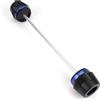 SQNYDH Anticaduta Tamponi Protezione Perno Ruota Forcella Anteriore Posteriore Per Motocicletta Per YAMAHA MT-07 MT07 FZ-07 FZ07 MT FZ 07 2018-2024 Tampone Protezione Moto(Blu,Fronte)