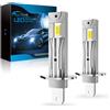 Sycreek Lampadine H1 LED 30000LM 6500K Bianco Freddo Mini Plug & Play | Luce potente 30000LM 6500K, Plug & Play, senza errore Canbus, compatibile auto moto, sostituzione alogena rapida