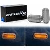 Esselle Parts Coppia Frecce Laterali Trasparenti Progressive Dinamiche a LED per VW Polo 6N1 6N2 9N, Up, Passat B5, Golf 3, Golf 4, Lupo, Fox, Amarok, Bora, Caddy MK3, Multivan T5, Sharan 7M, Plug and Play Canbus