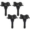 OUKENS Sensore di Pressione Pneumatici, 68252493AB/68105280AF, 4 Pezzi ABS sensore di monitoraggio Pressione Pneumatici TPMS Sostituzione per Jeep Renegade 2015-2018